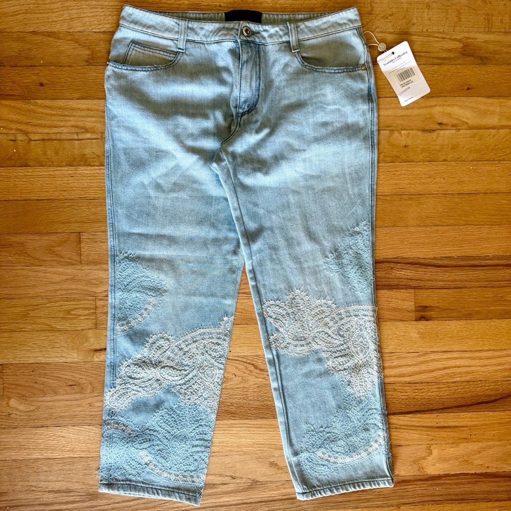 Ermanno Scervino Denim with Lace Accents